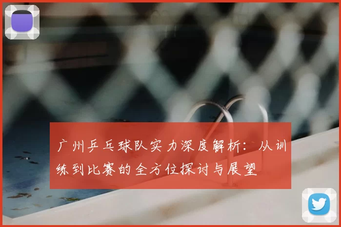 广州乒乓球队实力深度解析：从训练到比赛的全方位探讨与展望
