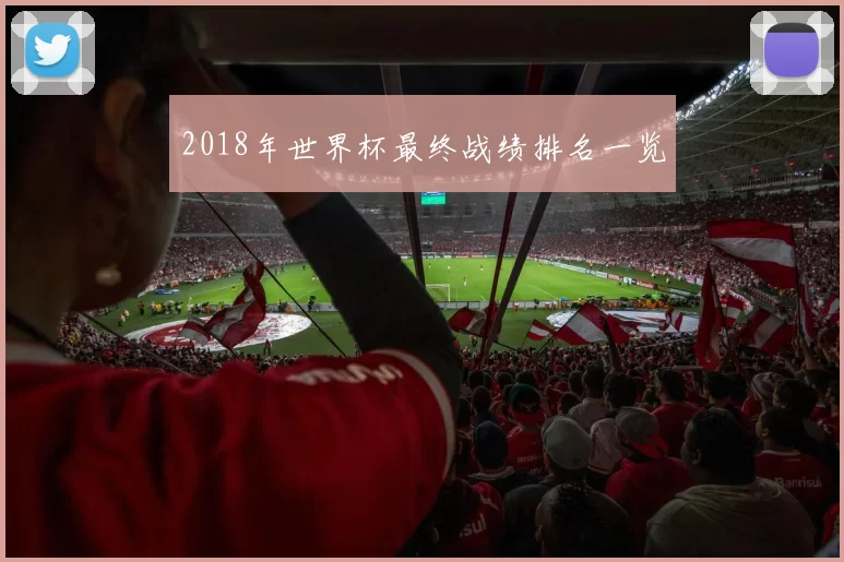 2018年世界杯最终战绩排名一览
